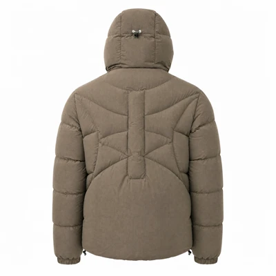 Nylon Shiny Yarn Curved Quilted Puffer Jacket suppliers